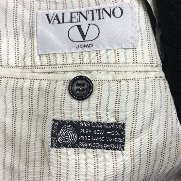 Valentino UOMO Black Pure Wool Blazer - Picture 11 of 15